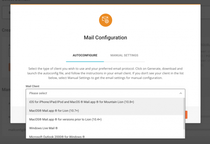 incoming mail server for a .mac email on windows 10